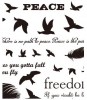[Witch's Nail] [纹身贴纸]自由的鸟儿